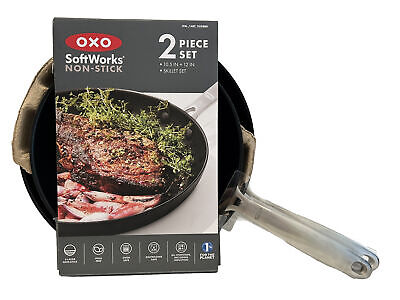 Oxo Softworks 1515884 Professional Grade Non-stick Skillet Pan 2Pc Cookware  Set