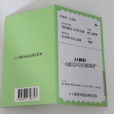 EXO BAEKHYUN X BRINGGREEN PHOTOCARD EXPRESS EXO OFFICIAL