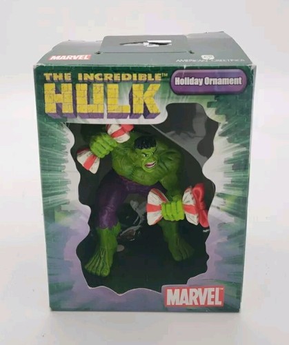 Ornement de vacances American Greetings Marvel The Incredible Hulk 2004 avec boîte