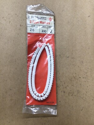 Electrovert Z-5 Size 5 Number 0 Slip On Wire Marker Qty:100 #4016J107