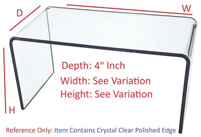 T'z Tagz Any 4-Inch-Deep Clear Acrylic Riser Display Stand New 2 Pack Variation