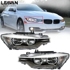 For BMW 2012-2015 F30 320i 328i 335i Halogen Headlight Assembly Pair Left&Right