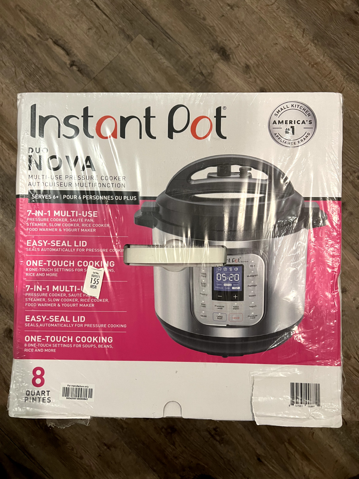 Instant Pot Duo Nova 7-in-1 Multi-use Pressure Cooker- Silve