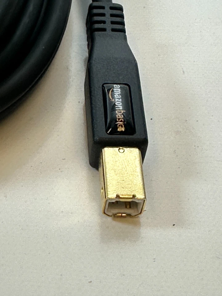 AmazonBasics B00BCWALHM 16ft USB 2.0 Printer Type Cable A-Male to B-Male - NEW - Image 4 of 4