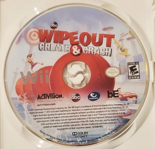 Nintendo Wii Abc Wipeout Create & Crash Game By Activision 2013 - Picture 4 of 17