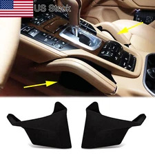 2Pcs Black Inner Center Console Armrest Storage Box For Porsche Cayenne 2011-18
