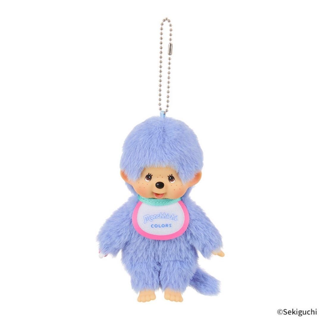 Monchhichi COLORS mascot Key Chain Blue 203369 H 13.5×W 8.5 Monchhichi COLORS mascot Key Chain Blue 203369 H 13.5×W 8.5