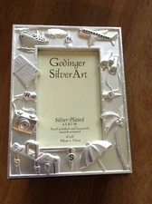 Godinger Silverplate Vacation Photo Album Beautiful VGC