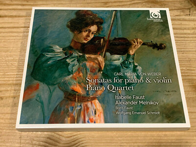 Signed by ISABELLE FAUST Weber Violin Sonatas HARMONIA MUNDI CD 