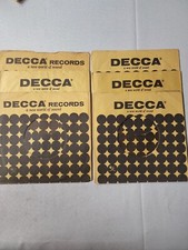 45 RPM 7" RECORD SLEEVES CO. SLEEVE 6 PACK SEE PHOTOS - Decca SLV19 1