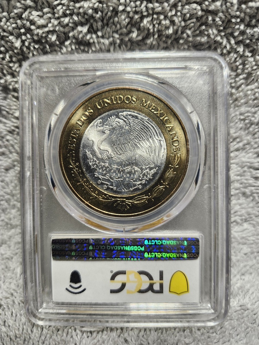 2004 MEXICO 100 PESOS SILVER BIMETALLIC COIN ESTADO DE JALISCO 1st