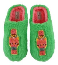 Simply Southern Preppy Holiday Super Soft Slippers Bedroom Shoe Nutcracker M/L P