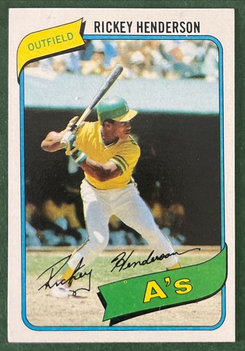 1980 TOPPS BASEBALL COMPLETE (726) SET WITH RICKEY HENDERSON ROOKIE OVERALL NRMT - Picture 2 of 8