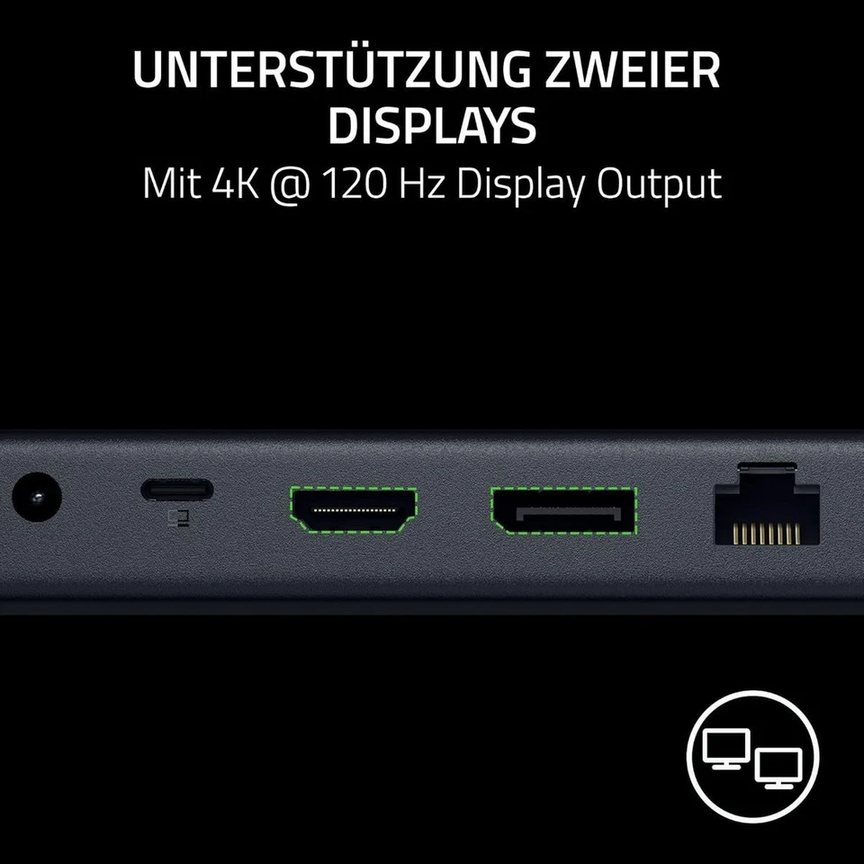 Razer USB 4 Dock 14-Port Dual-Display Unterstützung 3X USB-C 5X USB-A HDMI Gigab - Imagen 4 de 4
