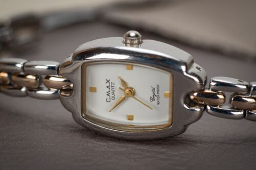 Reloj de vestir vintage para mujer Omax Quartz Crystal JYL 592 ETA 802-105 - Imagen 1 de 6