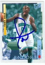 Tony Delk autographed Basketball Card (Charlotte Hornets) 1997 Fleer Ultra #269