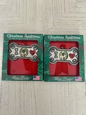 New  GLORIA DUCHIN  Christmas Tradition Collectible Christmas Ornaments 2 Qty