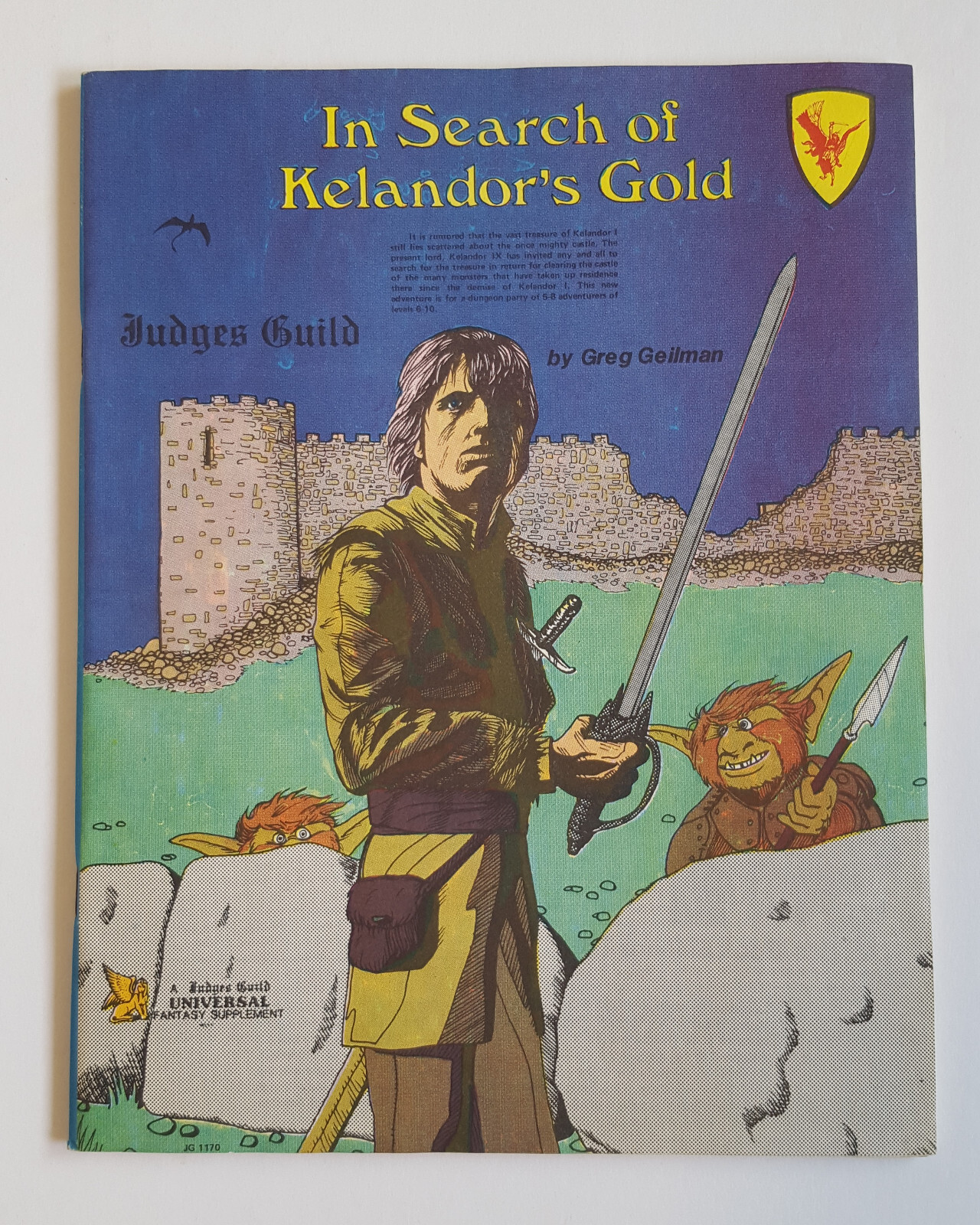 IN SEARCH OF KELANDOR'S GOLD MODULE JUDGES GUILD 1982 DUNGEONS & DRAGONS