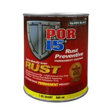 POR 15 45004 POR-15 RUST & CORROSION PREVENTIVE GLOSS BLACK - 1 QUART