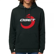 OSET 'ICON' Erwachsene Trials Motorrad Freizeit Kapuzenpullover Hoodie - offiziell NEU SCHWARZ