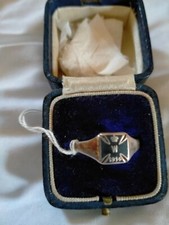 A WW1 silver German Imperial ring, boxed.