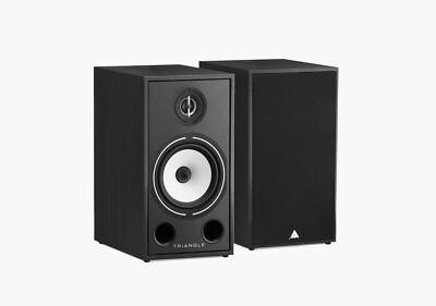 TRIANGLE BOREA BR03 PAIR SPEAKERS BOOKSHELF BLACK ASH NEW