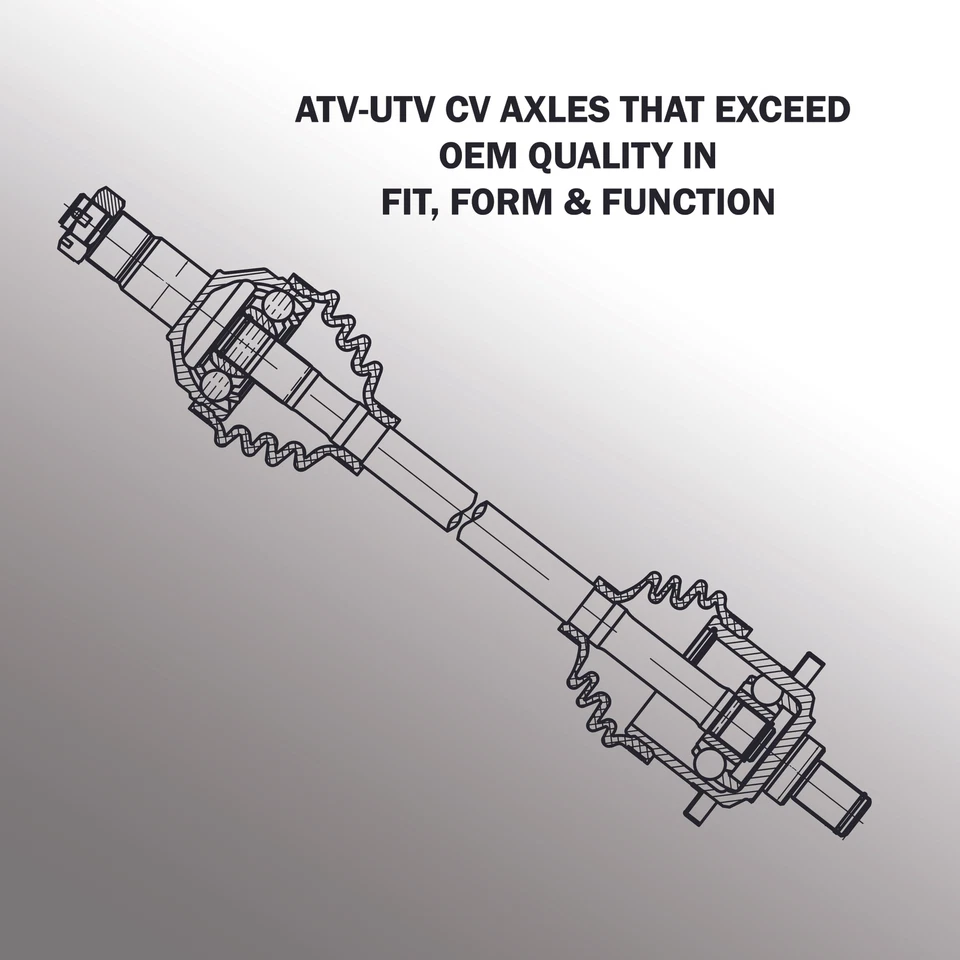 2011-2012 ARCTIC CAT  450 EFI CR 4x4 COMPLETE AXLES - REAR SET Foto 4 de 4