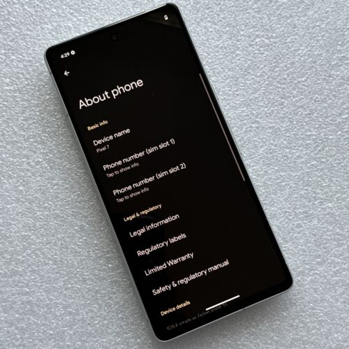 Google Pixel 7 GVU6C - 128GB - Snow (Unlocked) - EXCELLENT CONDITION - ref 386 - Picture 3 of 9