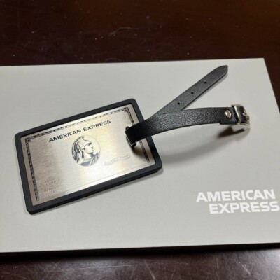 American Express AMEX Platinum Member Metal Luggage Tag Not