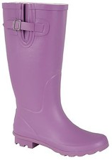 New Ladies Festival Rain Snow Welly Wide Calf Fit Wellies Wellington Boots
