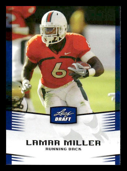 Lamar Miller Leaf Draft #28 Base