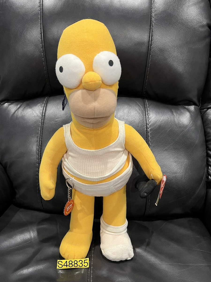SIMPSONS APPLAUSE 2003 TALKING HOMER IN UNDERWEAR 19” PLUSH NEW