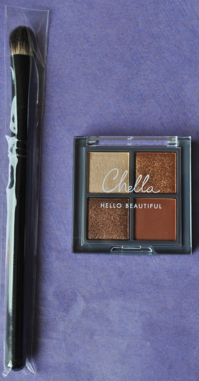 CHELLA Mini Manifest Bronze EyeShadow Palette plus Shadow Brush NEW No