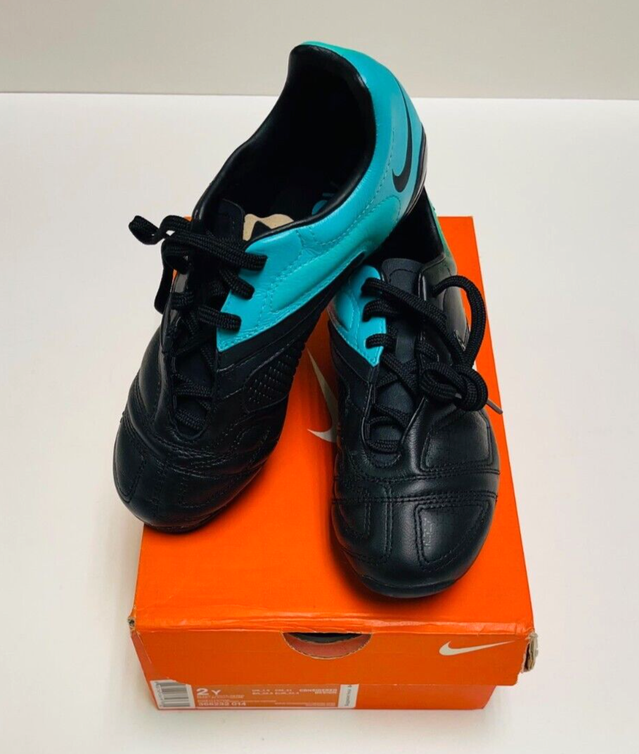 Nike Jr. CTR360 Libretto III Fg Kids Soccer Shoes Black-Turquoise