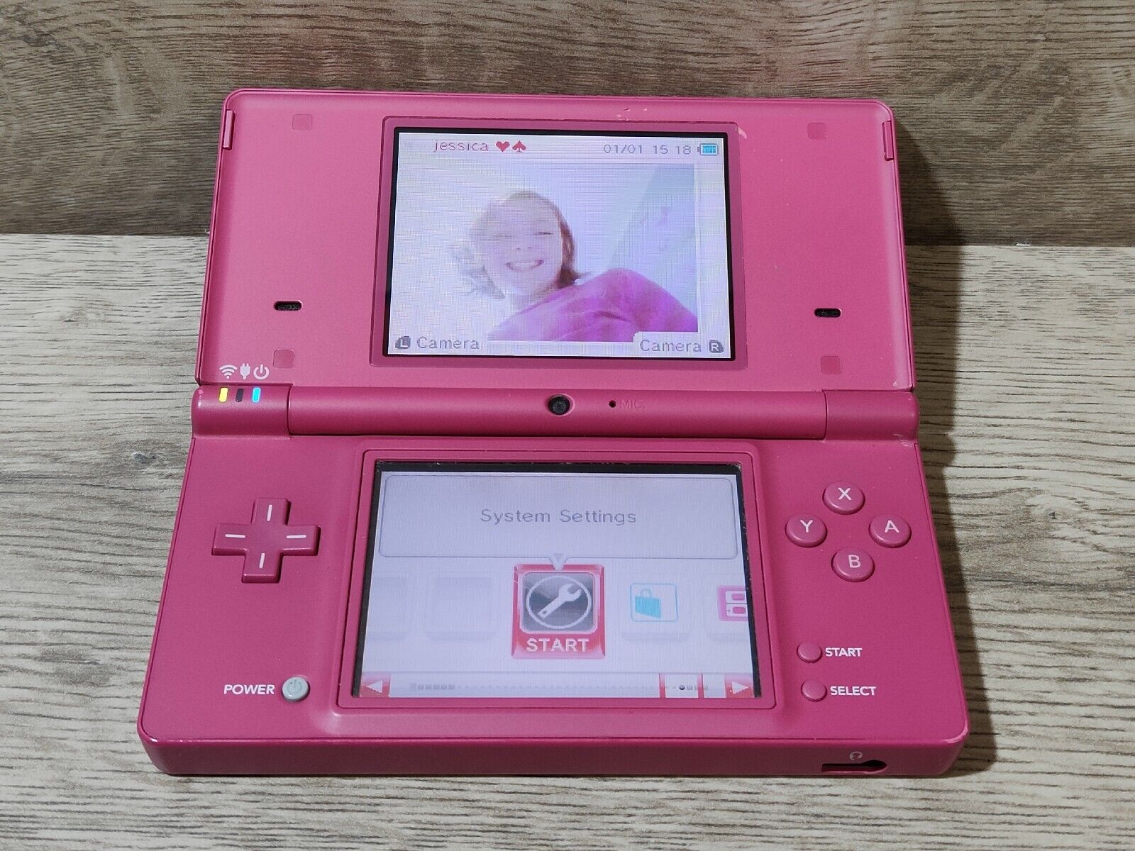 Nintendo DSi Pink Handheld Console Game System with 1 Game