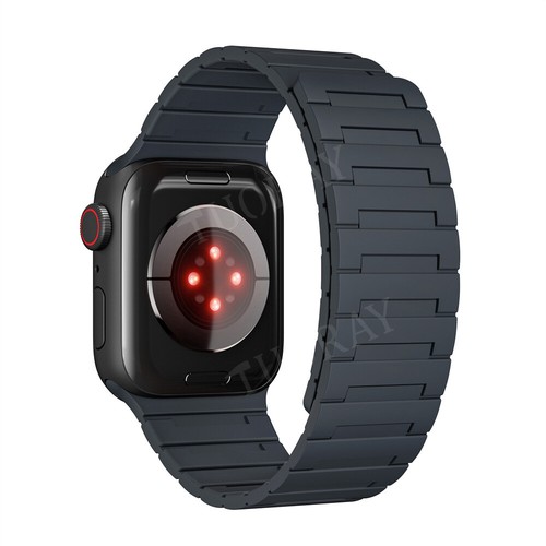 Pulsera con correa de silicona magnética para Apple Watch 10 9 8 7 6 SE Ultra Smartwatch - Imagen 48 de 64