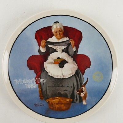 Edwin M.Knowles Norman Rockwell Sammelteller 1985 22 cm RT-1307