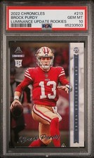 2022 Panini Chronicles #213 Brock Purdy - Luminance Update ROOKIES - PSA 10