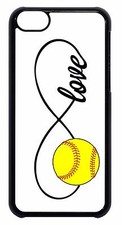 Cute Softball Love Girl Infinity Hard Back Case Cover For Apple iPod 4 5 6 7