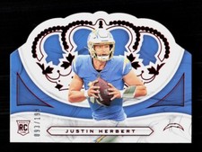 2020 Panini Chronicles #CR-3 Justin Herbert RC Crown Royale Red #'d /199