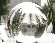 Asian Rare Natural Quartz Clear Magic Crystal Healing Ball Sphere 60mm Strand