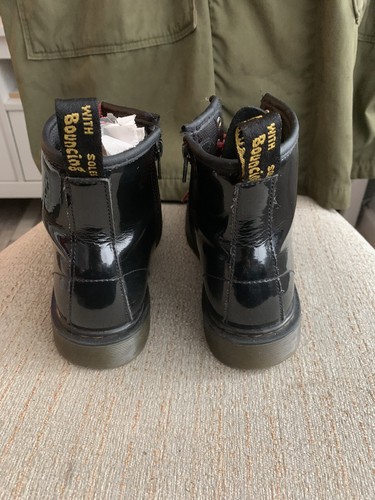 Dr. Martens Docs Patente Vintage Negro Botas 8 Agujeros Talla 3 - Imagen 3 de 5