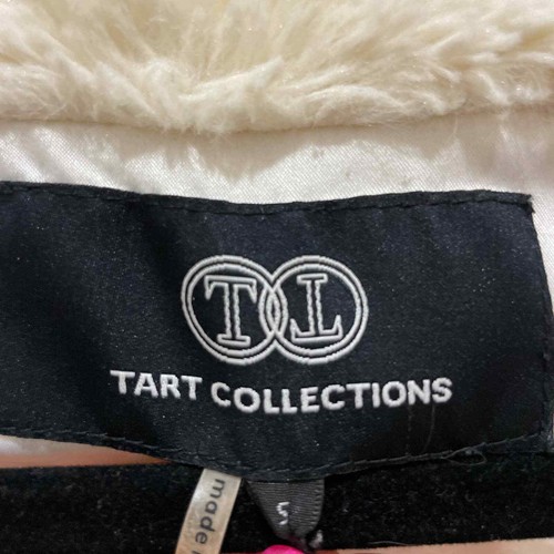 Tarts Collections White Faux Fur Lined Open Front Vest Small - Picture 7 of 7