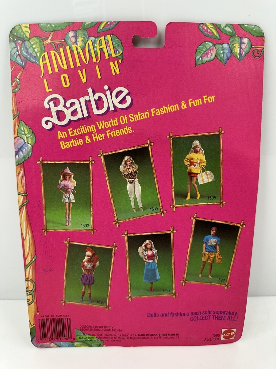 Vintage 1988 Barbie Animal Lovin' Clothing Set 1596 | eBay