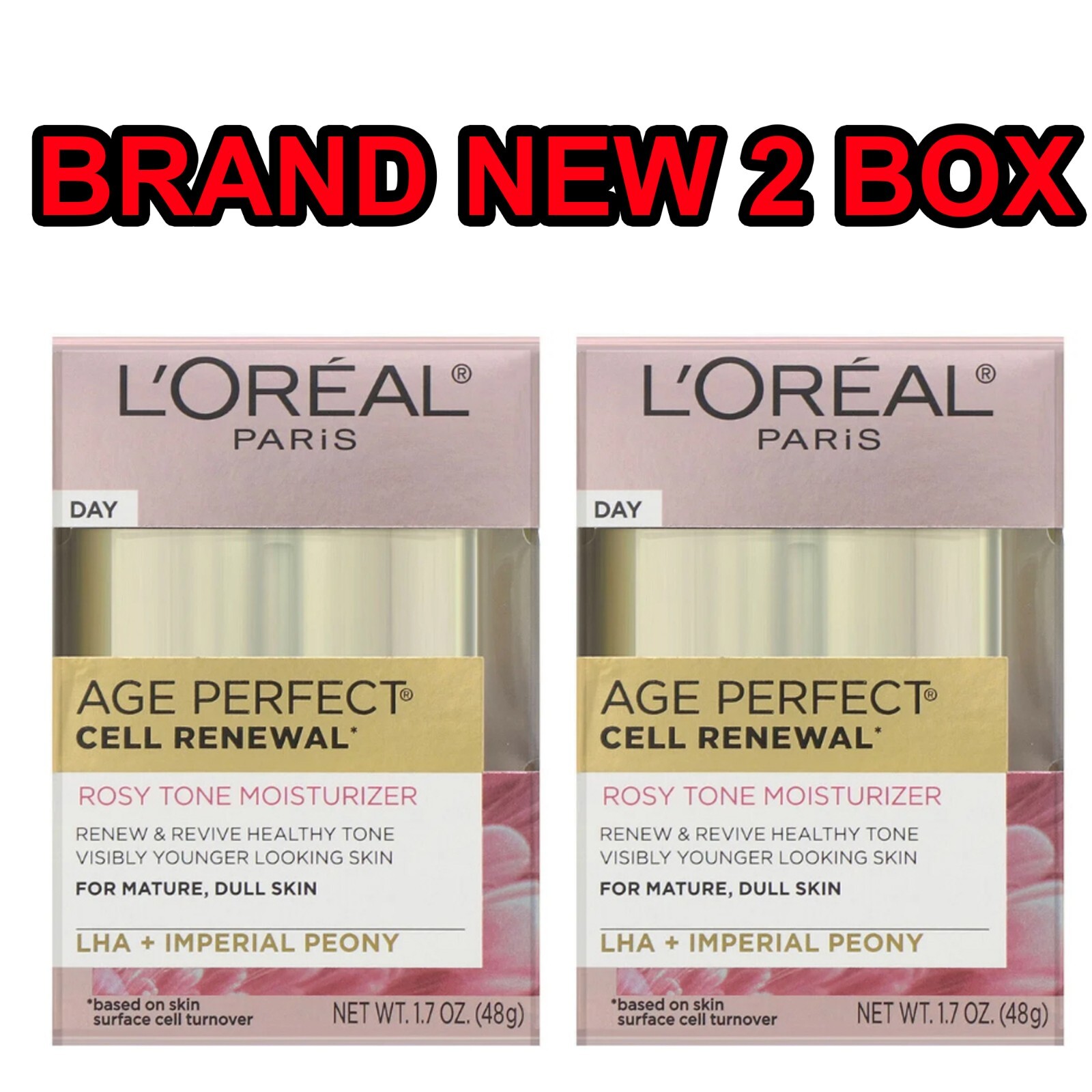 L'Oreal, Age Perfect Cell Renewal, Rosy Tone Moisturizer 1.7 oz (48 g) LHA  +IMP | eBay