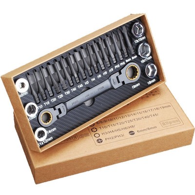Multi-angle ratchet wrench screwdriver tool set cross hexagonal torx socket