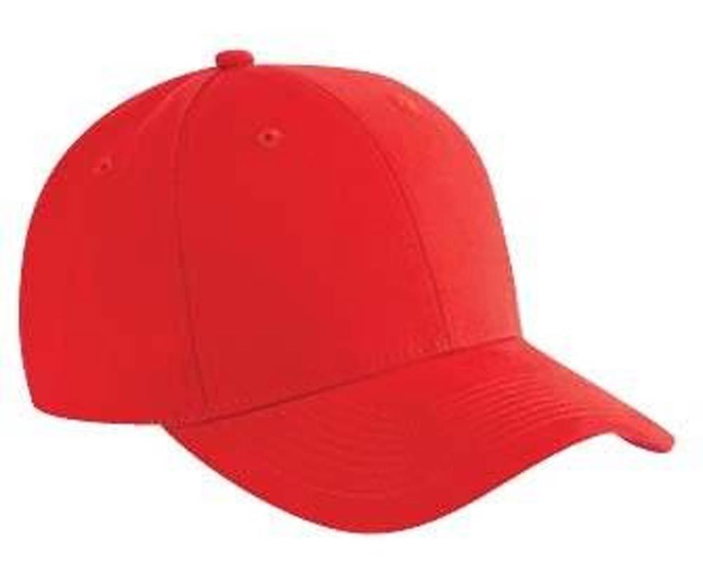 Brushed Cotton Twill Low Profile Pro Style Caps, Red | eBay