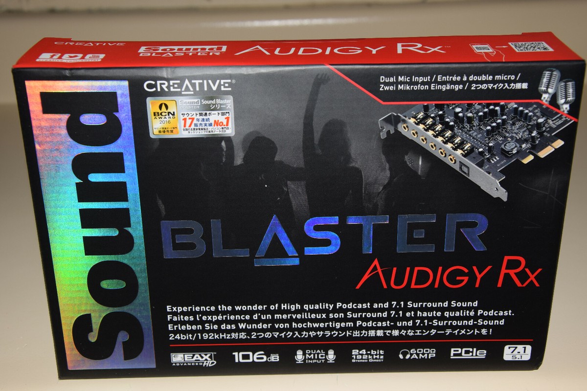 7.1 Surround Sound Card Creative PCIe Sound Card - 7.1 Surround, 106dB ...