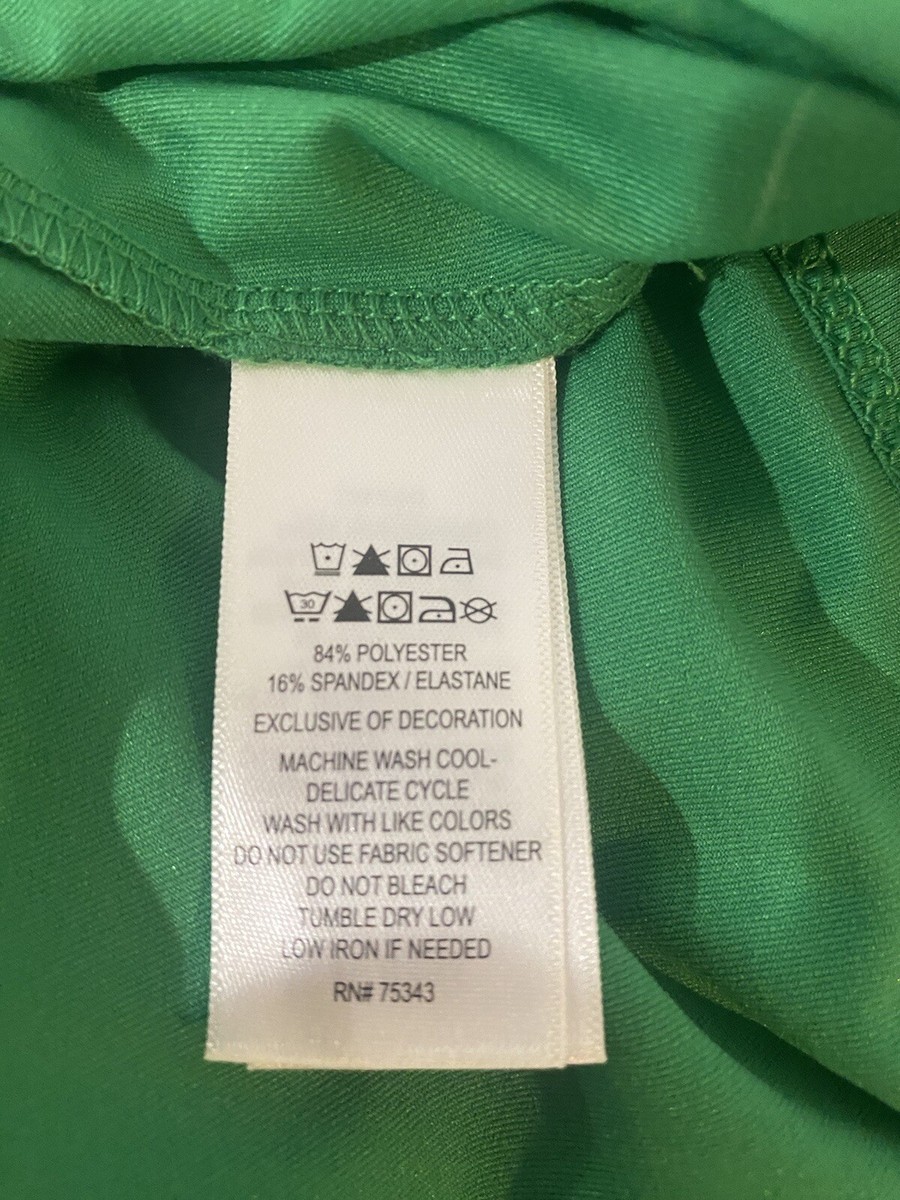 TOMMY BAHAMA Kelly Green & White Sleeveless Polo Golf Shirt size
