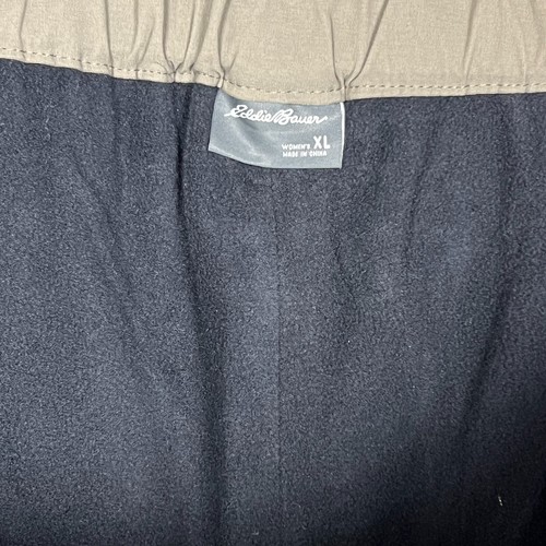 Eddie Bauer Pants Women's Size XL Micro Fleece Lined Zip Pocket Hiking Winter - Picture 18 of 19